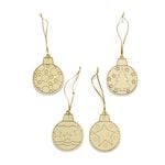 4 Pack Colour Your Own Baubles 