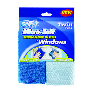 Duzzit Micro-Soft Window Cloth 2pk