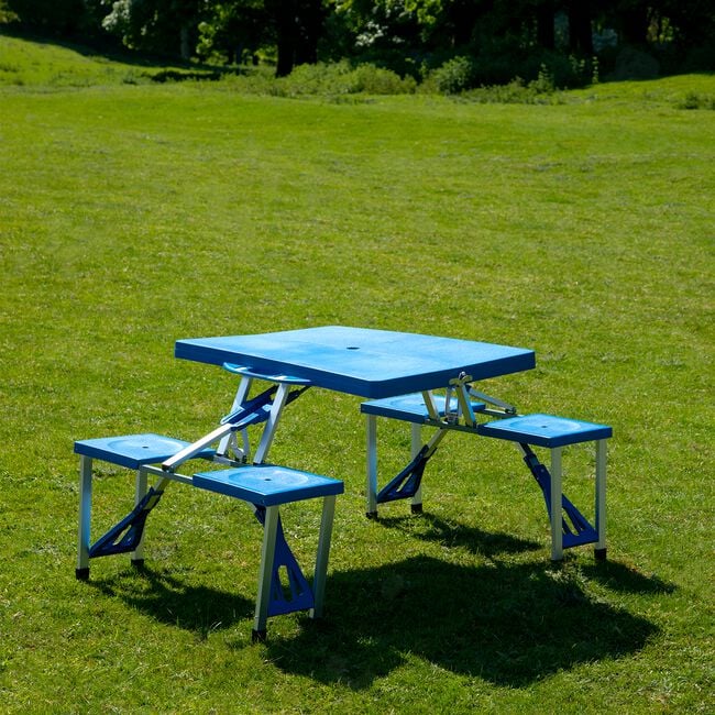 Folding Picnic Table With 4 Seats