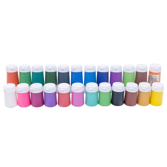 24 Pack Multicolour Poster Paint 