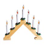 Christmas Candle Bridge with Flickering Lights