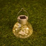 Glass Solar Disc Garden Light