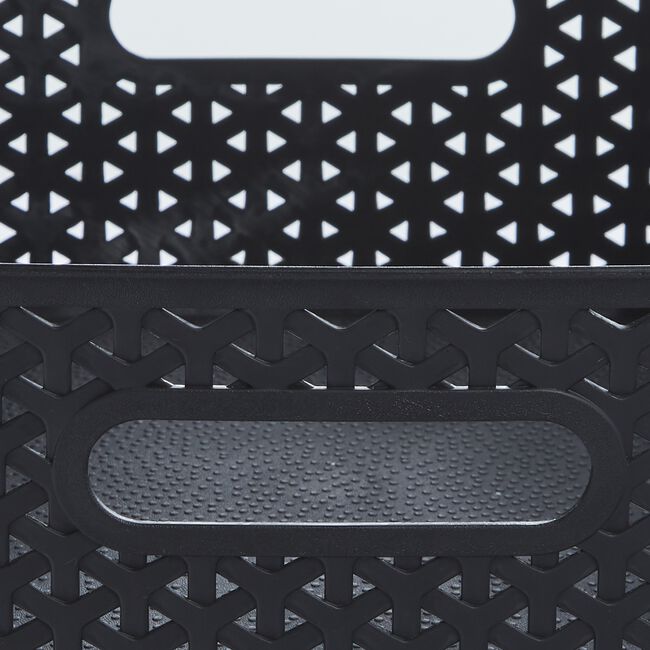 Geometric Storage Basket 14.5L - Black