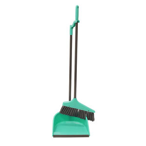 JVL Long Handle Dust Pan & Brush