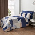 Luna Bedspread 200cm x 220cm - Navy