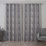 ABSTRACT ZIGGY DUCK EGG 66x54 Curtain