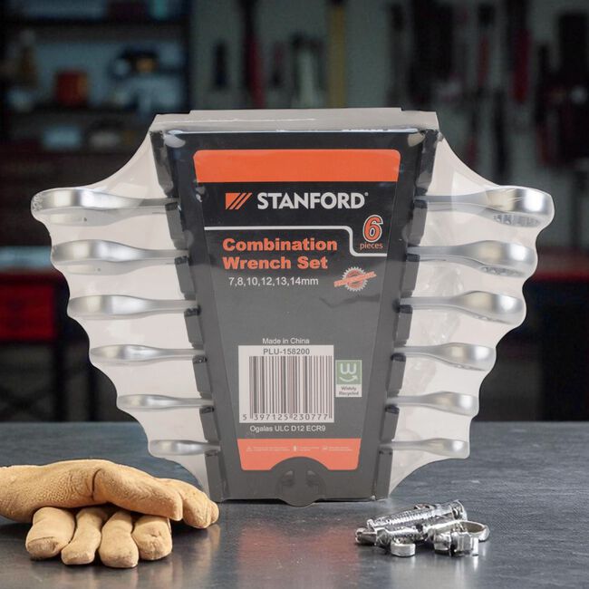 6 Piece Combination Wrench Tool Set