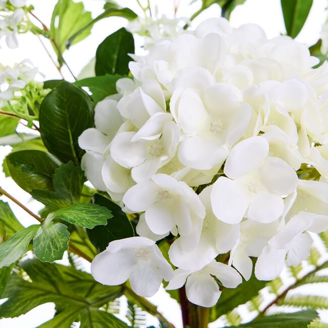 Elan Floral White Hydrangea Bouquet 54cm