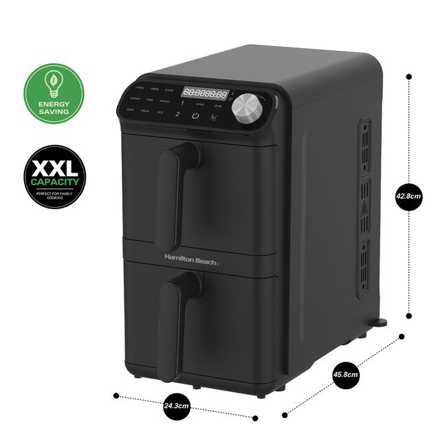 Hamilton Beach 11L (2 x 5.5L) Dual Stack Air Fryer