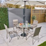 Siena 5 Piece Rattan Dining Set