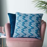 IKAT CHENILLE NAVY 45x45 Cushion