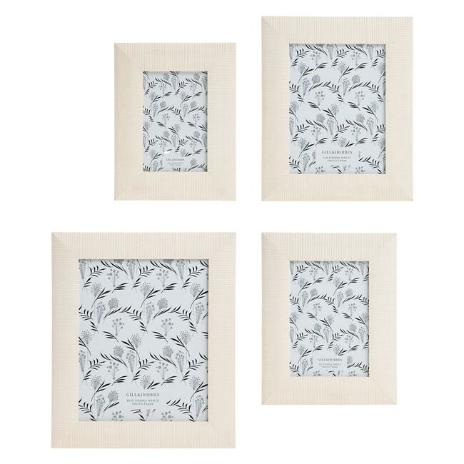 6x8 SIENNA WHITE Photo Frame