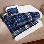 RUANE BORG CHECK BLUE 150x200cm Throw