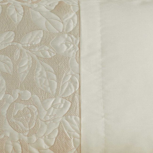 Nicole Day Quilted Rose Cream Pillowshams 50x75cm