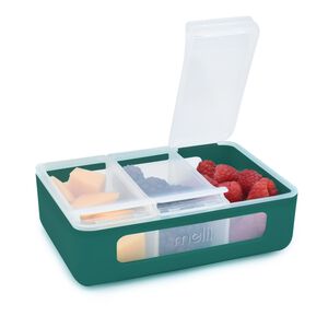 Melii Green 3 Compartment Snackle Box - 525ml