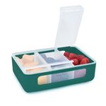 Melii Green 3 Compartment Snackle Box - 525ml