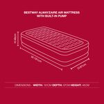 BESTWAY AlwayzAire Air Mattress Built-in Dual Pump - 203x152cm