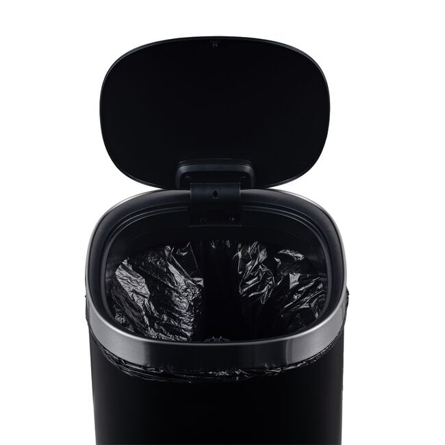 40L Newport Push Bin - Black