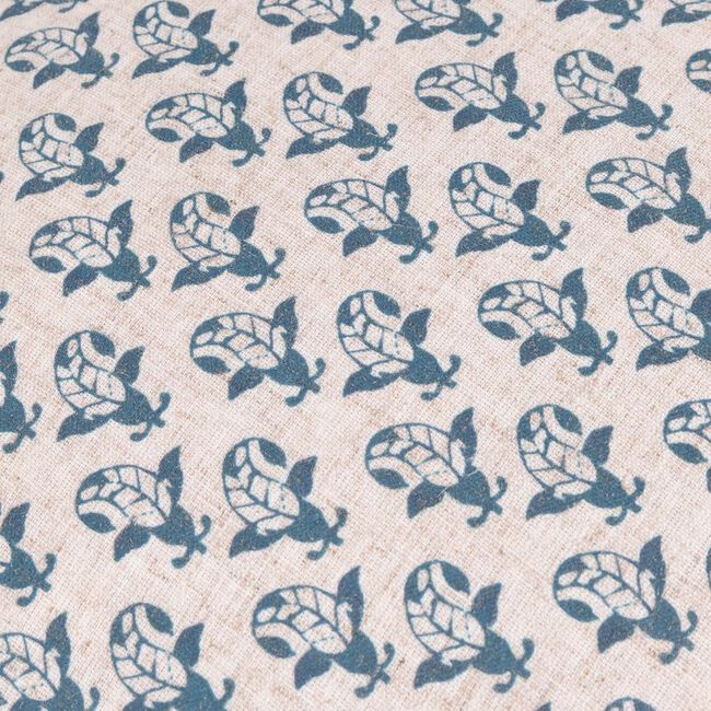 FURN LULAH BLOCK LINEN/BLUE 45x45 Cushion