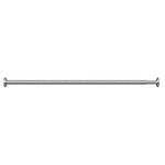 EXTENDABLE TENSION ROD 19mm 90-160cm BR Nickel
