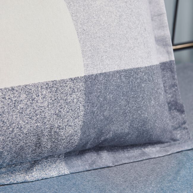 Simon Blue Oxford Pillowcase Pair