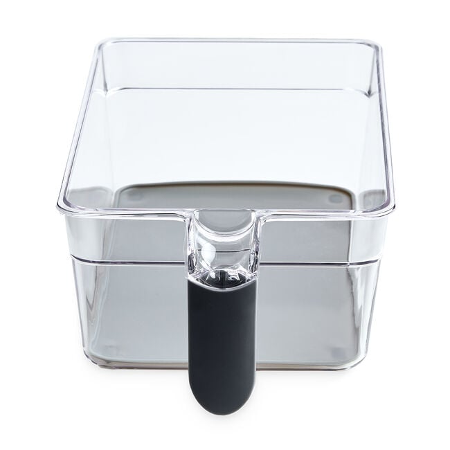 Clear Handled Storage Basket Medium
