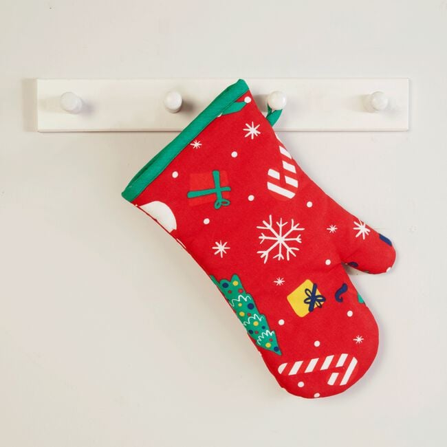Santa's Workshop Single Oven Glove