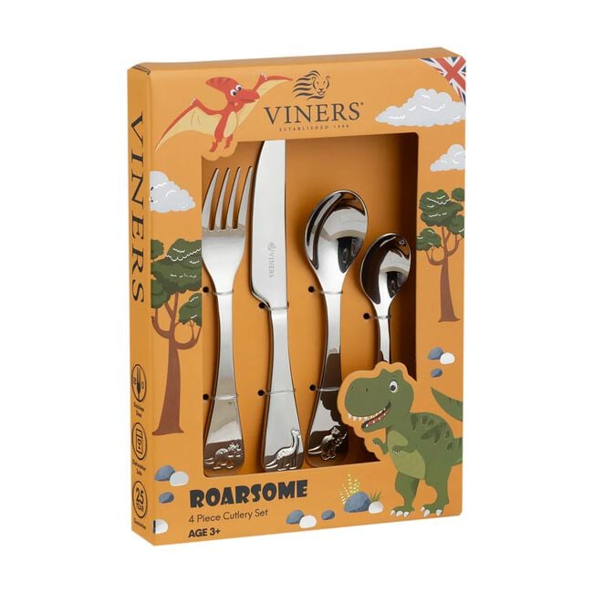 Viners Kids Roarsome Cutlery Set - 4 Piece