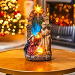 Light Up Christmas Star Nativity Scene