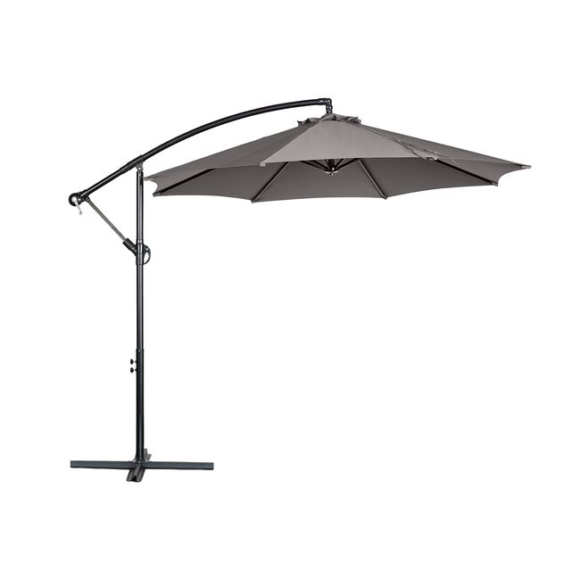 Cantilever Hanging Parasol Grey