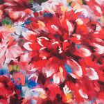 Alina Ombre Floral Chenille Cushion 45cm x 45cm