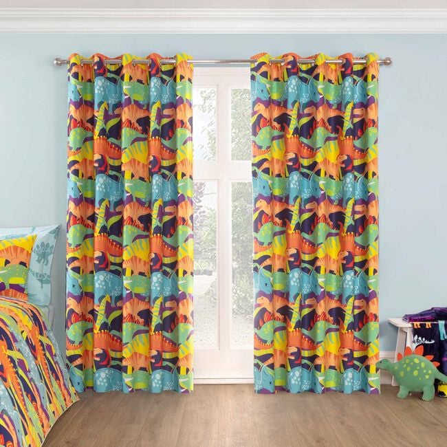 BLACKOUT DINO DAYS 66x72 Curtain