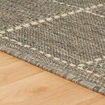 CHECKERED FLATWEAVE  60x110cm Grey