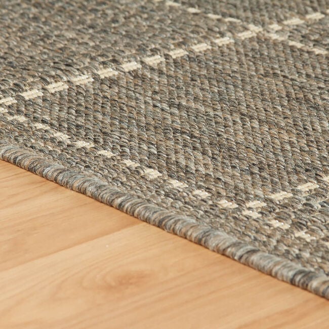 CHECKERED FLATWEAVE  60x110cm Grey