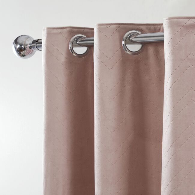 TRIANGLE STITCH MAUVE 66X54 Curtain