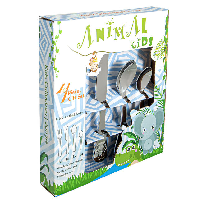 Animal Kids Cutlery Set - 4 Piece