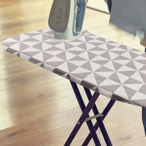 CARINA & CO LARGE GEO GREY Ironing Board Cover