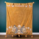 Wydler White Tiger Throw 125cm x 150cm - Gold