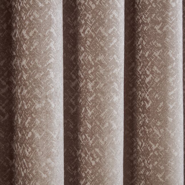 BLACKOUT & THERMAL RUSTIC PUTTY 66x54 Curtain