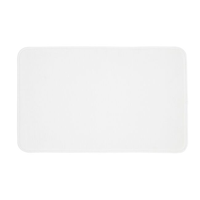 ANTI-BACTERIAL MEMORY FOAM WHITE Bath Mat