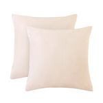 Velvet Natural Cushion Covers 45 x 45cm - 2 Pack