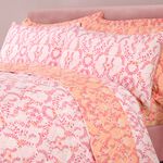 Jazmine Bedspread 200cm x 220cm - Pink/Coral