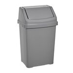 Casa Cool Grey Swing Bin 25 Litre