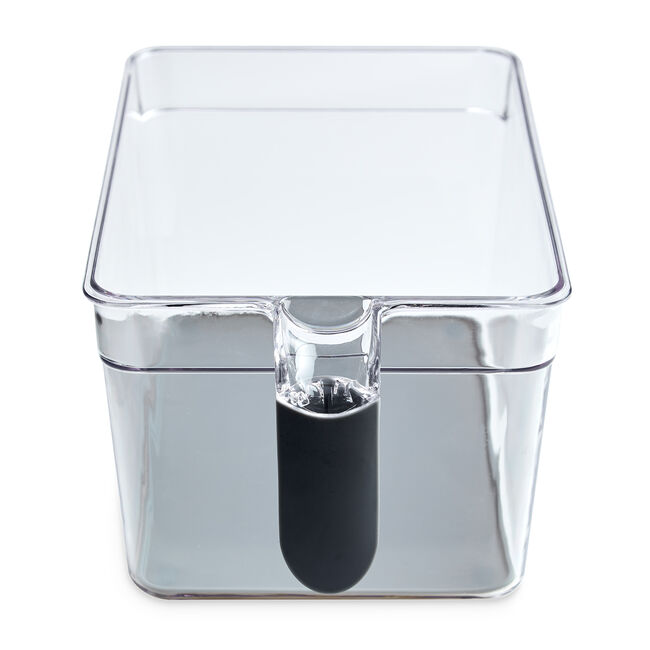 Clear Handled Storage Basket Deep