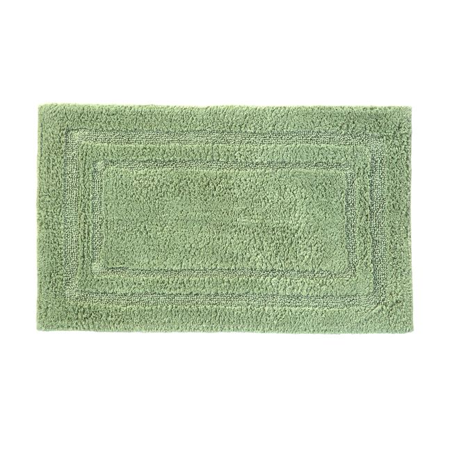 COTTON BORDER SAGE 50x80 Bath Mat
