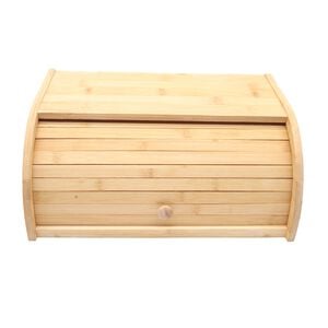 Bamboo Roll Top Bread Bin