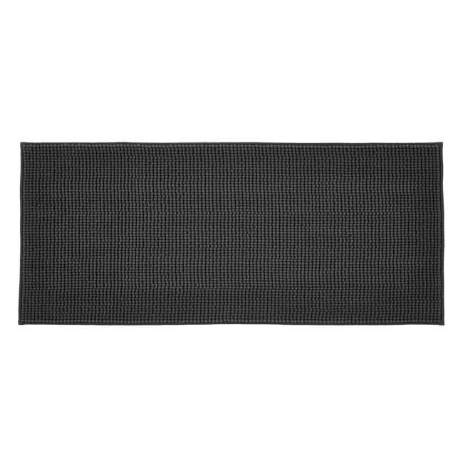 CATHERINE LANSFIELD EXTRA LONG BOBBLE BATH MAT CHARCOAL