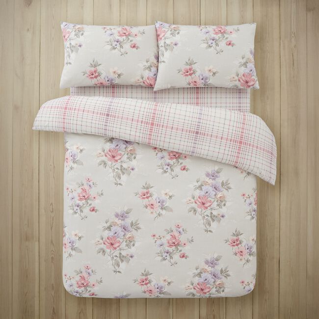 DOUBLE DUVET COVER Brushed Cotton Leah