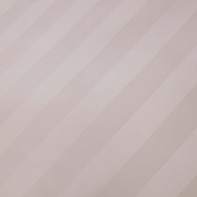 SINGLE DUVET COVER Sateen Stripe Chalk 1000TC