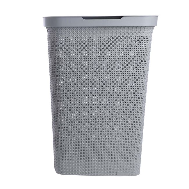 57L Grey Laundry Hamper